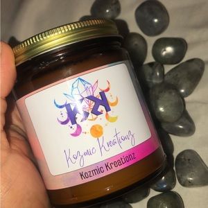 Suprise Crystal Candle made with 100% soy wax VS Love Spell scent